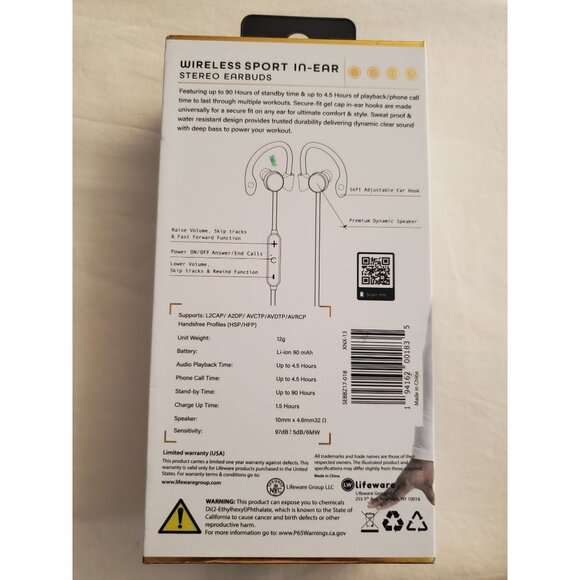 New SOUNDBOUND Wireless Sport In-Earbuds  Around the Ears - Picture 6 of 6